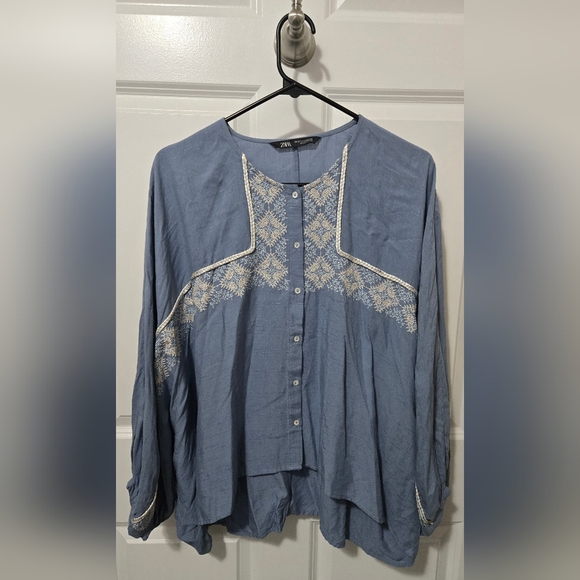 Zara Embrodiery Long Sleeve Tunic - Picture 5 of 9